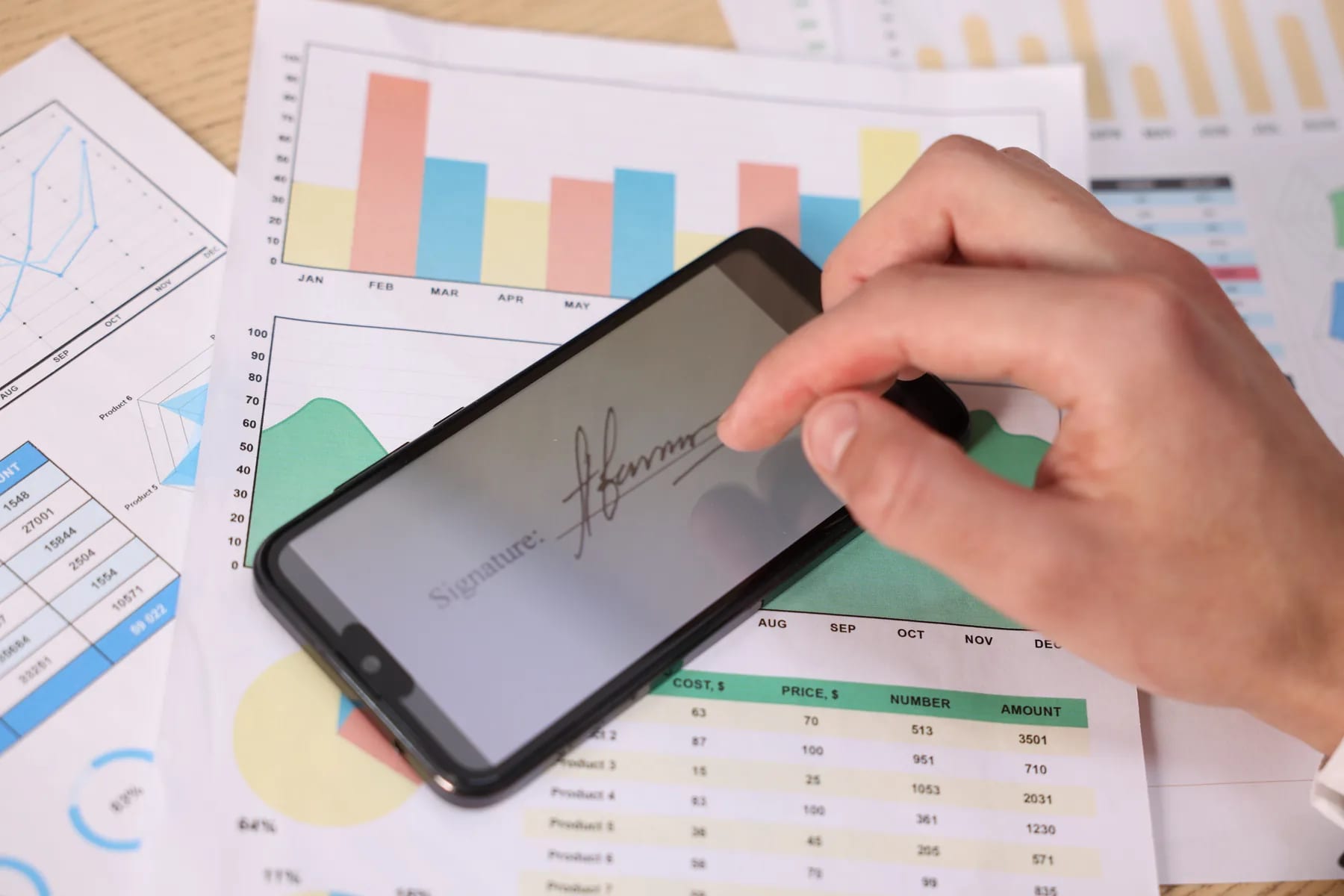 A pay run signed off on a phone over the supporting figures