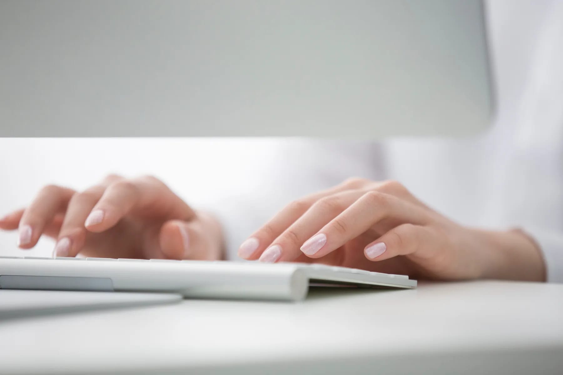 A proposal being drafted at the keyboard